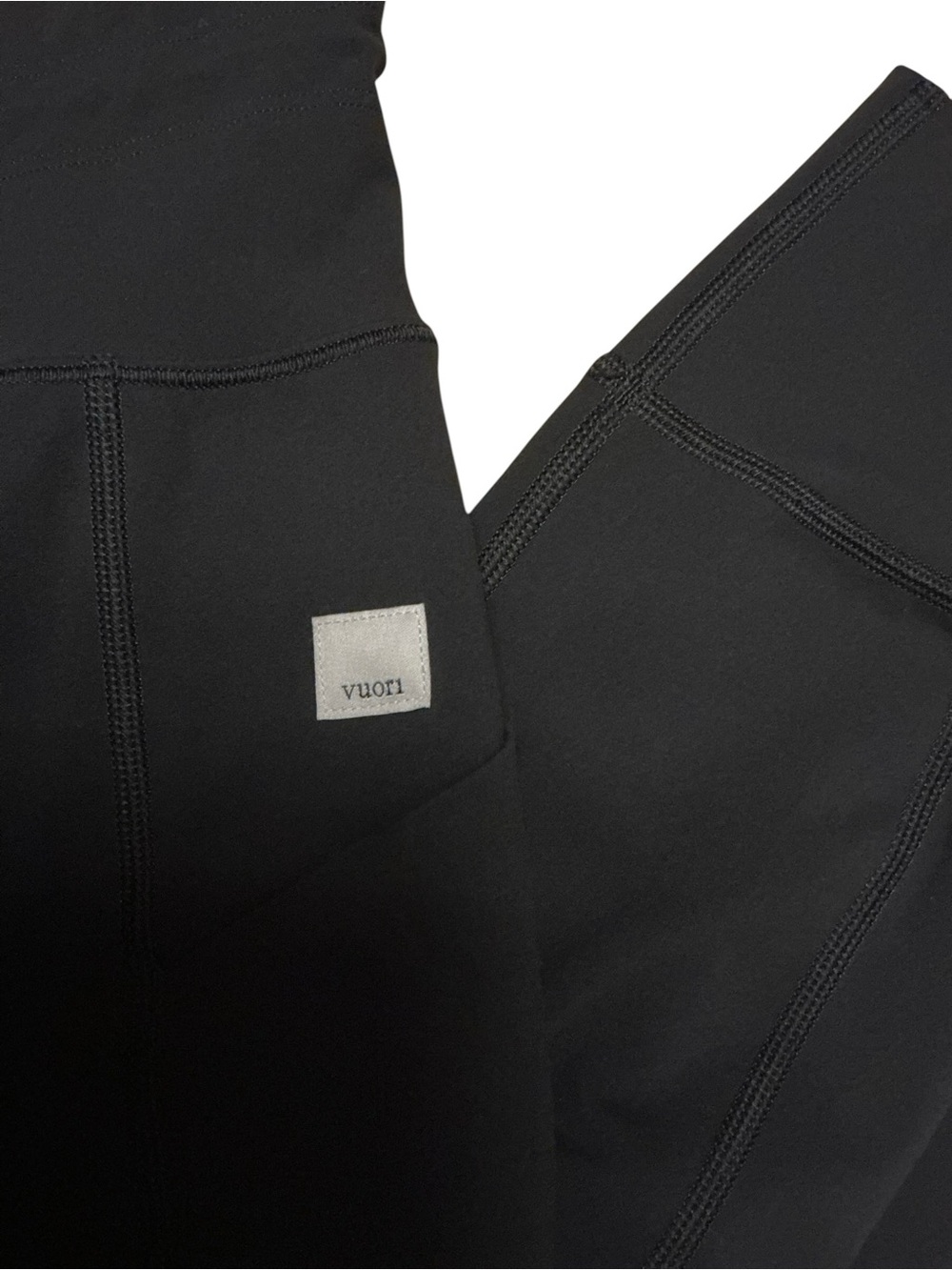 Vuori Daily Legging Black Drawcord Pocket 7/8 Leggings M - SOLD OUT ONLINE EUC - Picture 2 of 8